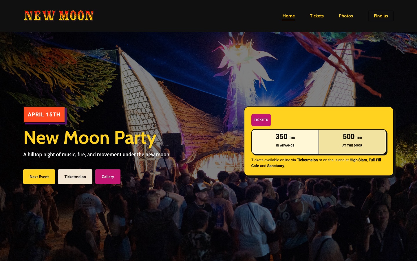 New Moon website