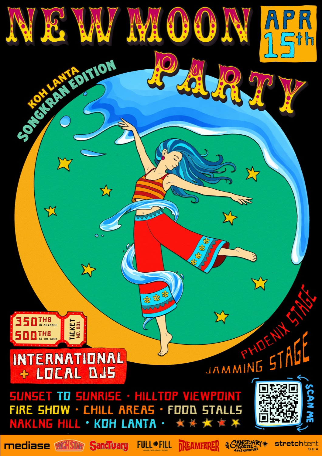 New Moon Party poster
