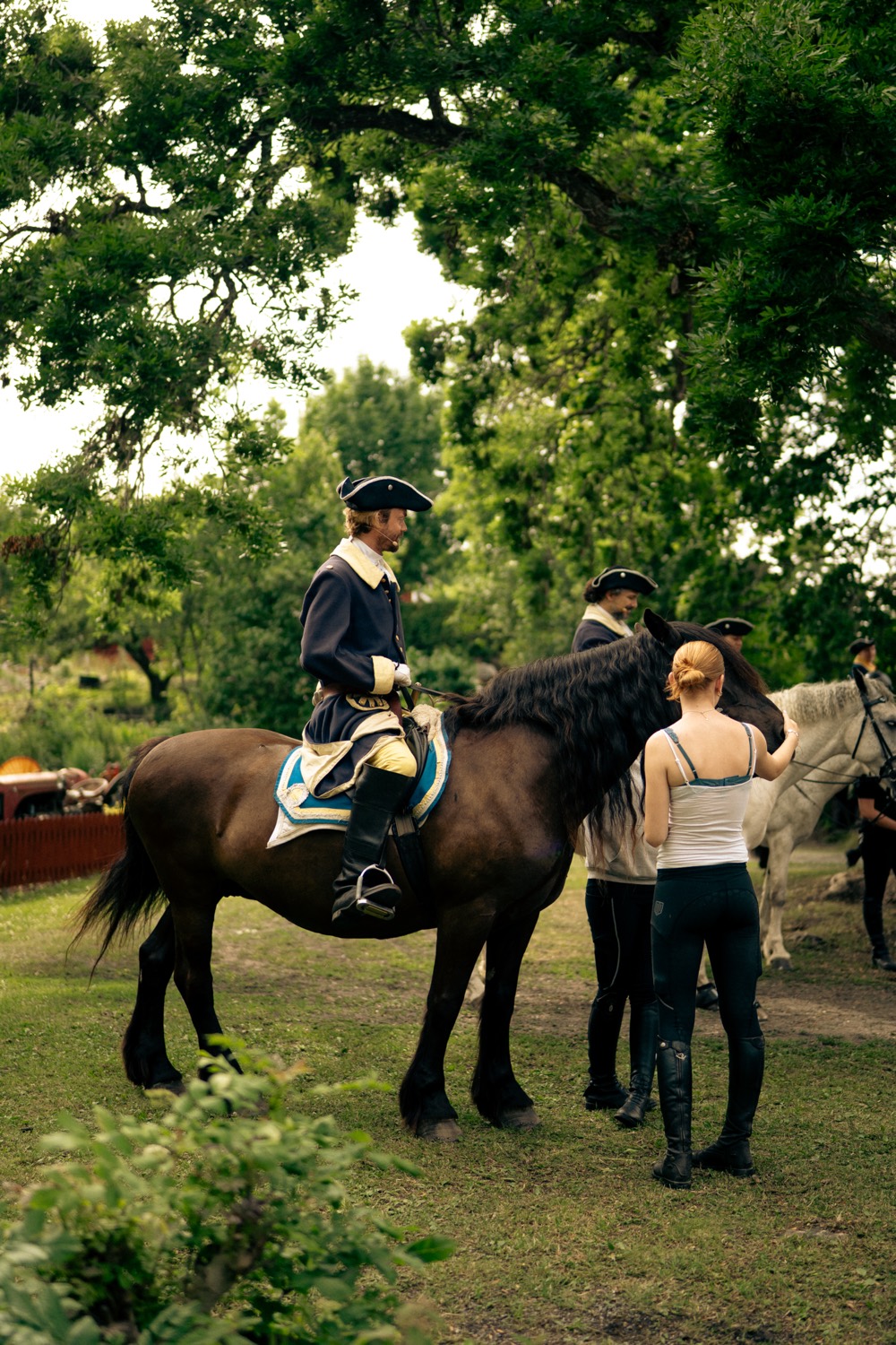 Wiraspelen, riders in historical dress